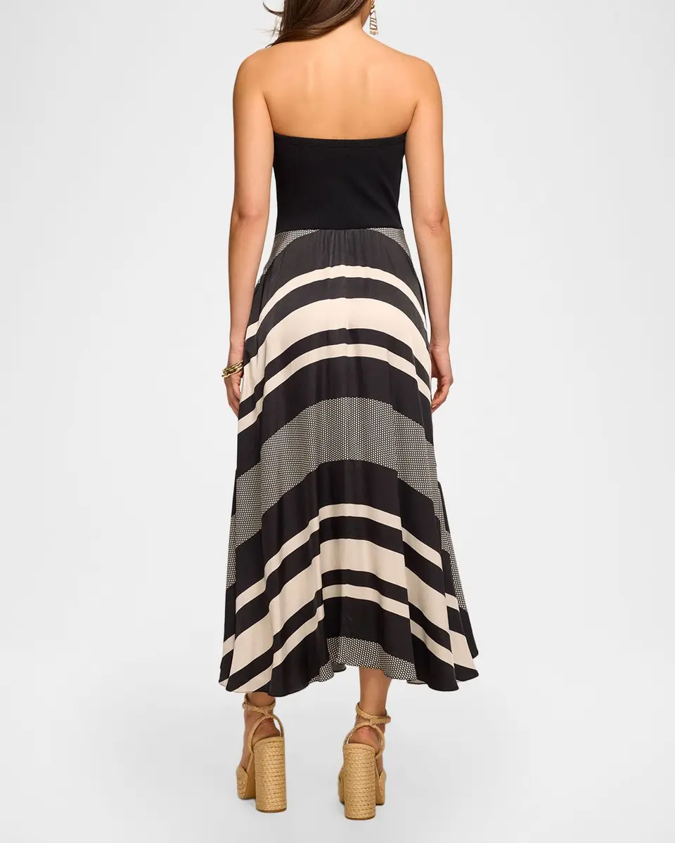 Ramy Brook Oakley Striped A-Line Midi Dress | Thumbnail 3 Ramy Brook Oakley Striped A-Line Midi Dress | Thumbnail 3