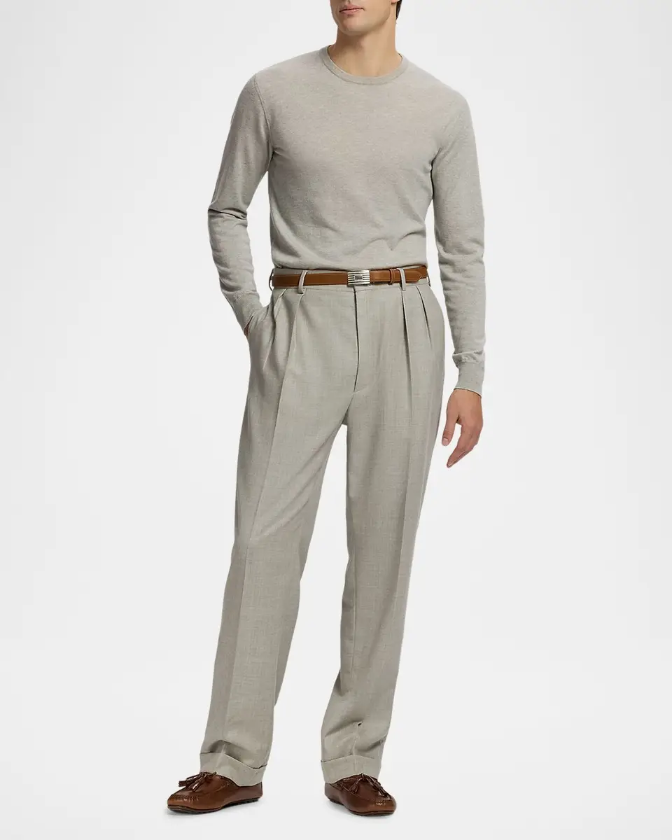 Ralph Lauren Purple Label Men's Cashmere Crewneck Sweater | Thumbnail 2 Ralph Lauren Purple Label Men's Cashmere Crewneck Sweater | Thumbnail 2