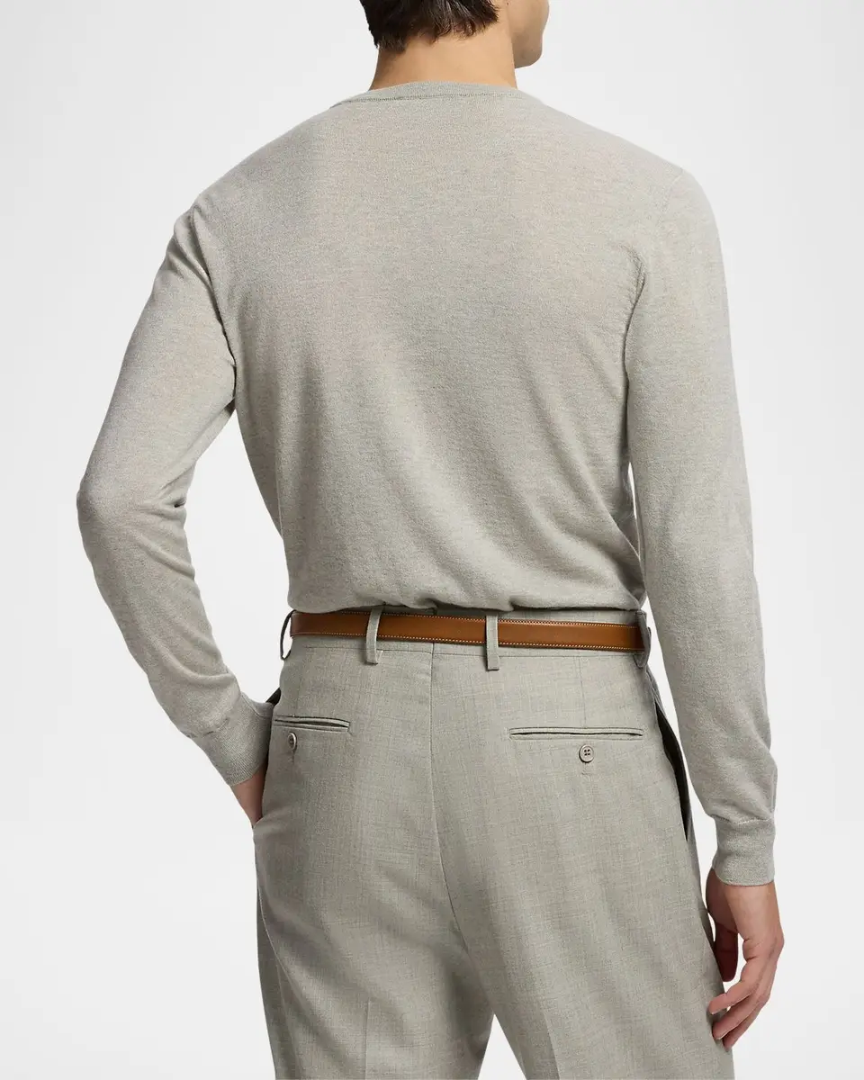 Ralph Lauren Purple Label Men's Cashmere Crewneck Sweater | Thumbnail 3 Ralph Lauren Purple Label Men's Cashmere Crewneck Sweater | Thumbnail 3