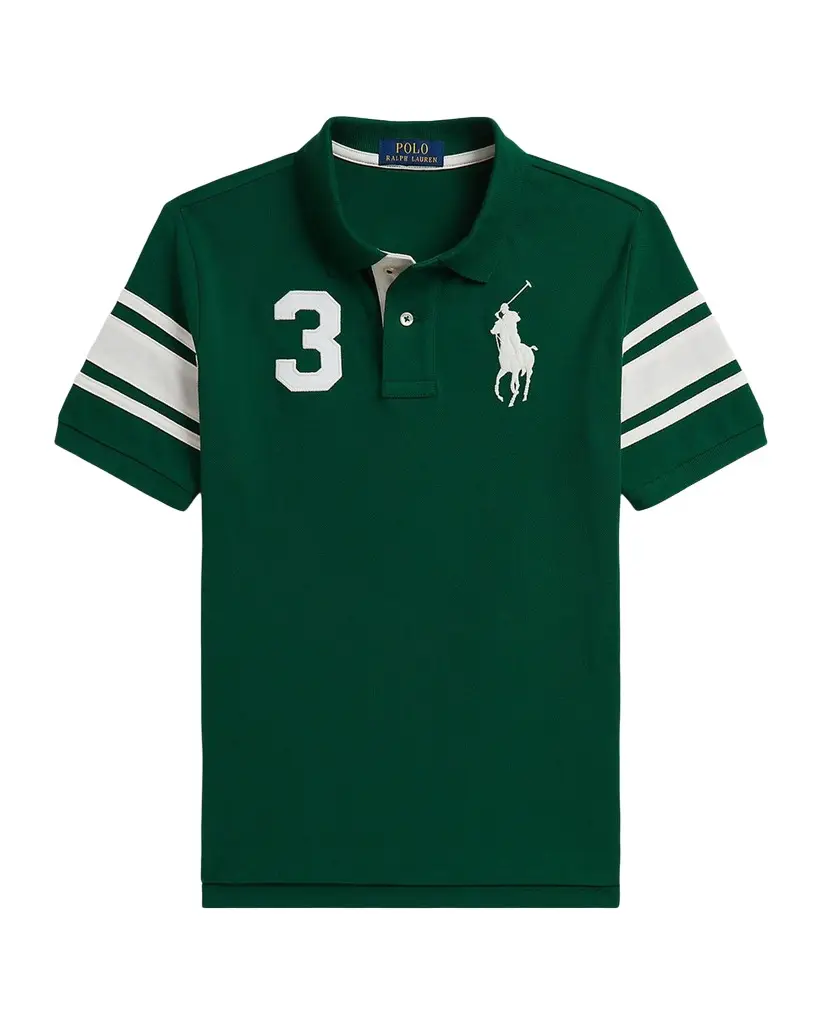 Ralph Lauren Boy's Big Pony Cotton Mesh Polo Shirt | Image 1 Ralph Lauren Boy's Big Pony Cotton Mesh Polo Shirt | Image 1
