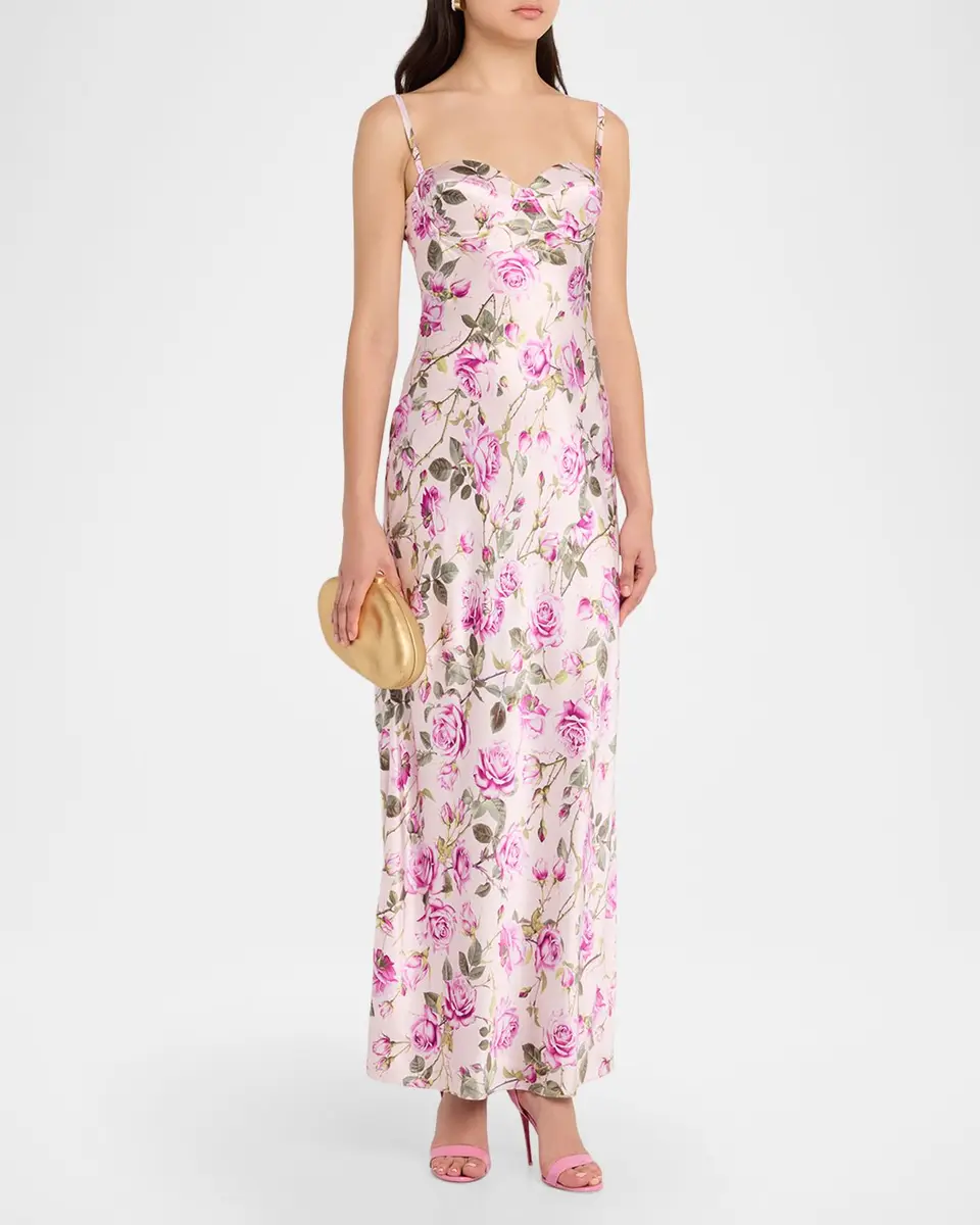 L'Agence Sayla Bias-Cut Silk Gown | Thumbnail 4 L'Agence Sayla Bias-Cut Silk Gown | Thumbnail 4