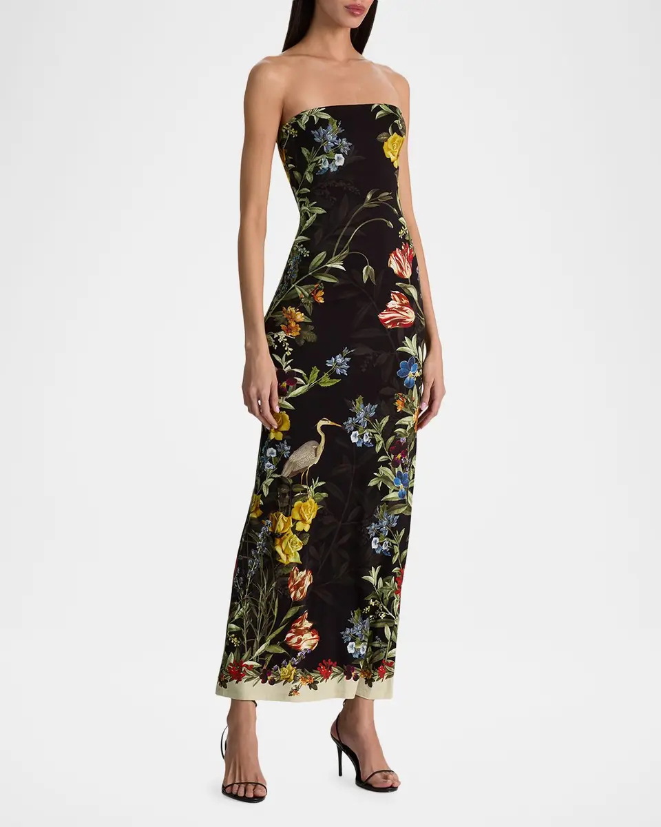 Alice + Olivia Delora Strapless Maxi Dress | Thumbnail 4 Alice + Olivia Delora Strapless Maxi Dress | Thumbnail 4