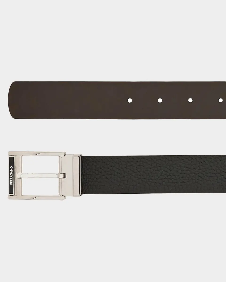 Ferragamo Men's Reversible Leather Resin-Buckle Belt | Thumbnail 2 Ferragamo Men's Reversible Leather Resin-Buckle Belt | Thumbnail 2