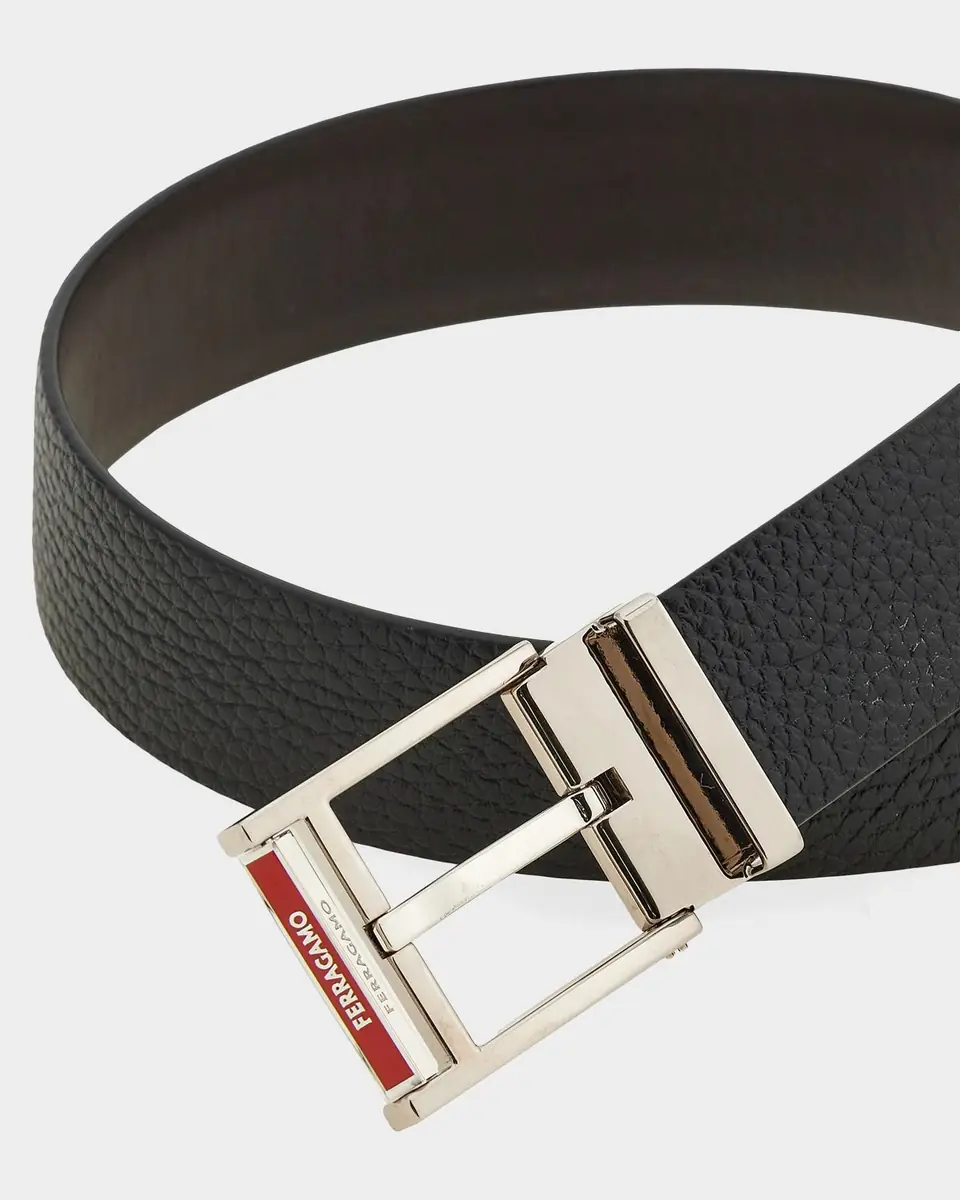 Ferragamo Men's Reversible Leather Resin-Buckle Belt | Thumbnail 4 Ferragamo Men's Reversible Leather Resin-Buckle Belt | Thumbnail 4