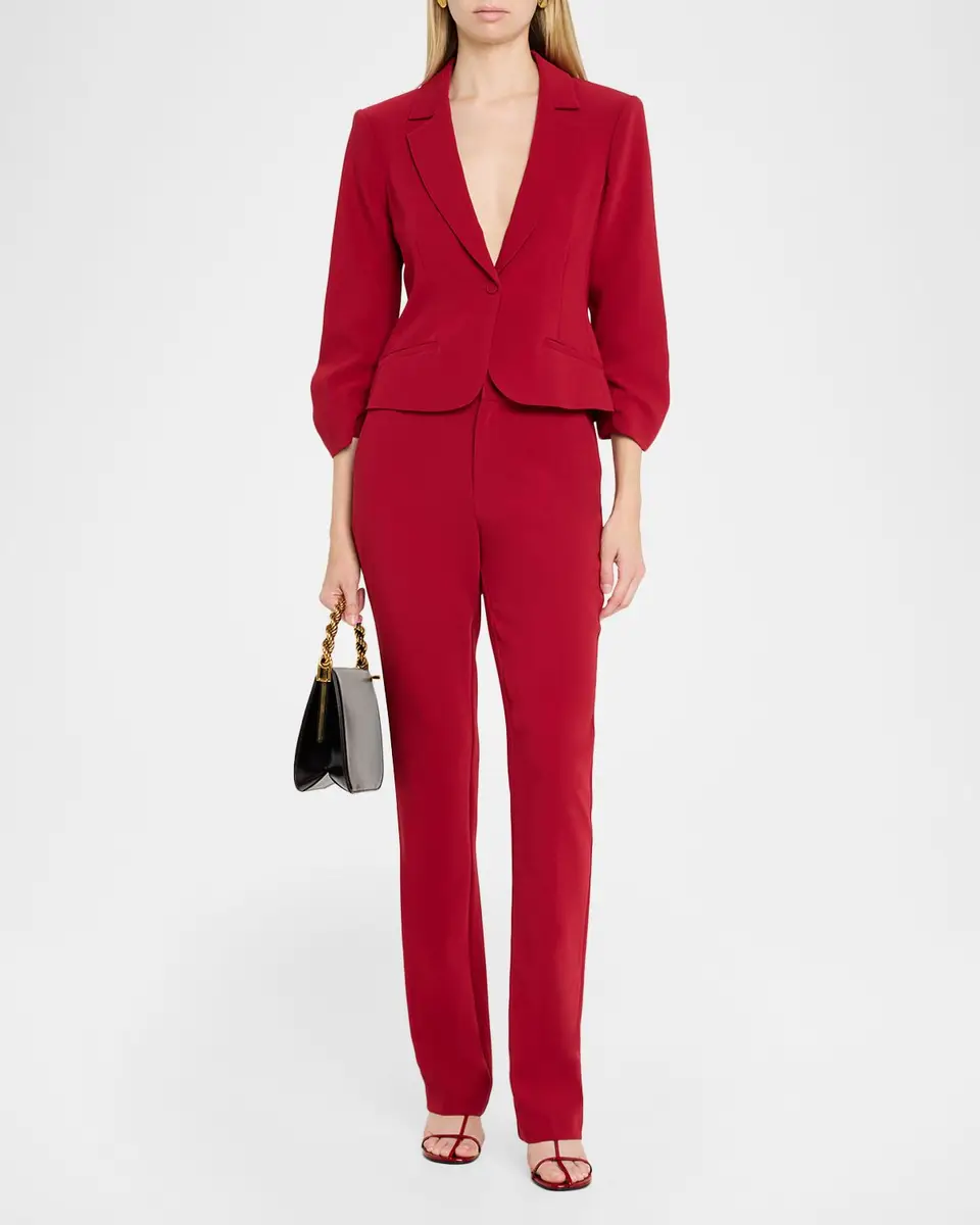 Cinq à Sept Khloe Petite Cropped 3/4-Sleeve Blazer | Thumbnail 2
