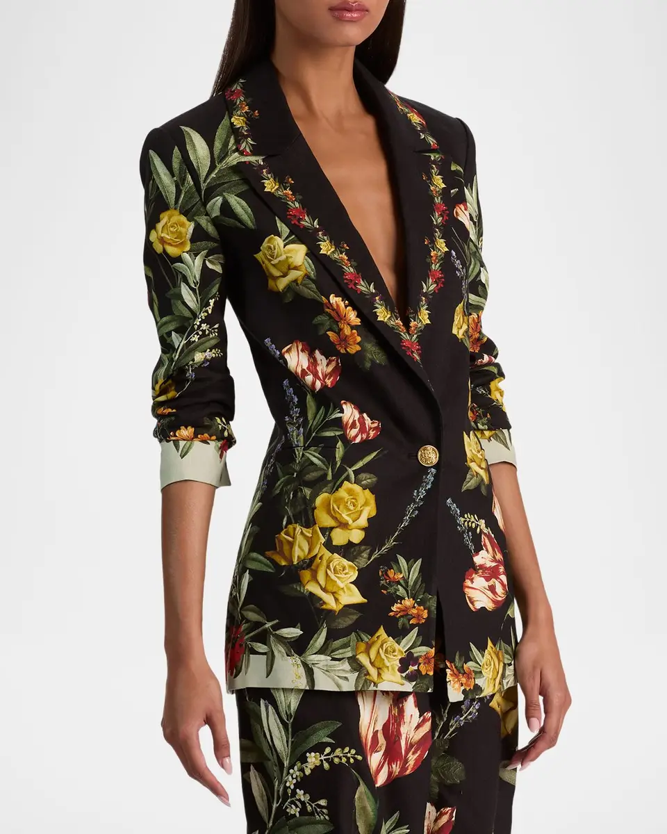 Alice + Olivia Denny Slim Boyfriend Blazer | Thumbnail 6