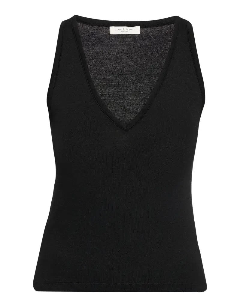 rag & bone The Knit V-Neck Tank Top | Image 1 rag & bone The Knit V-Neck Tank Top | Image 1