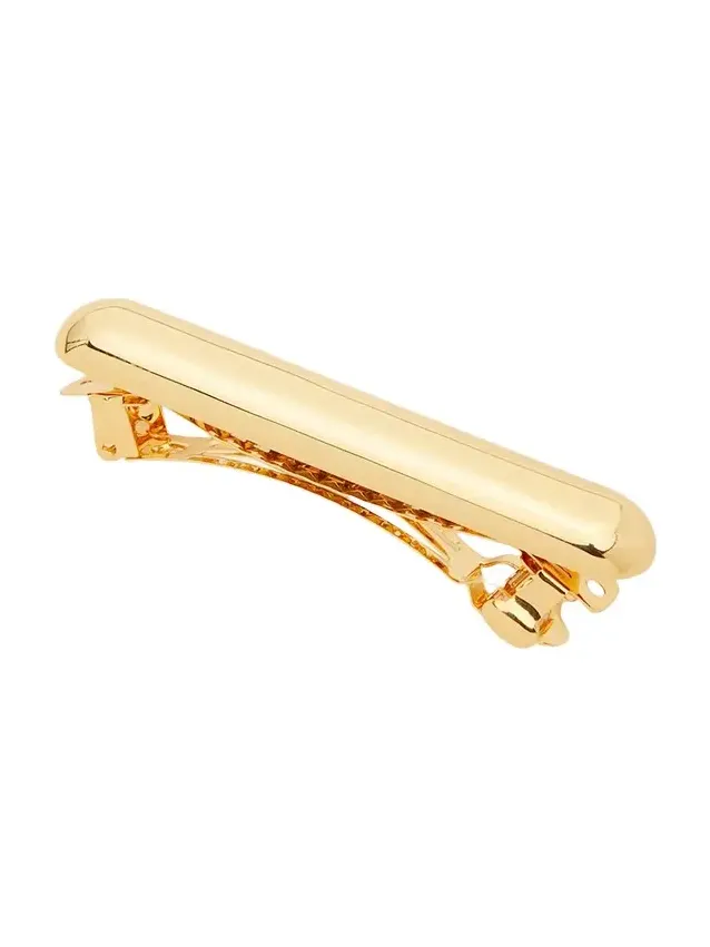Glossy Bar Brass Barrette