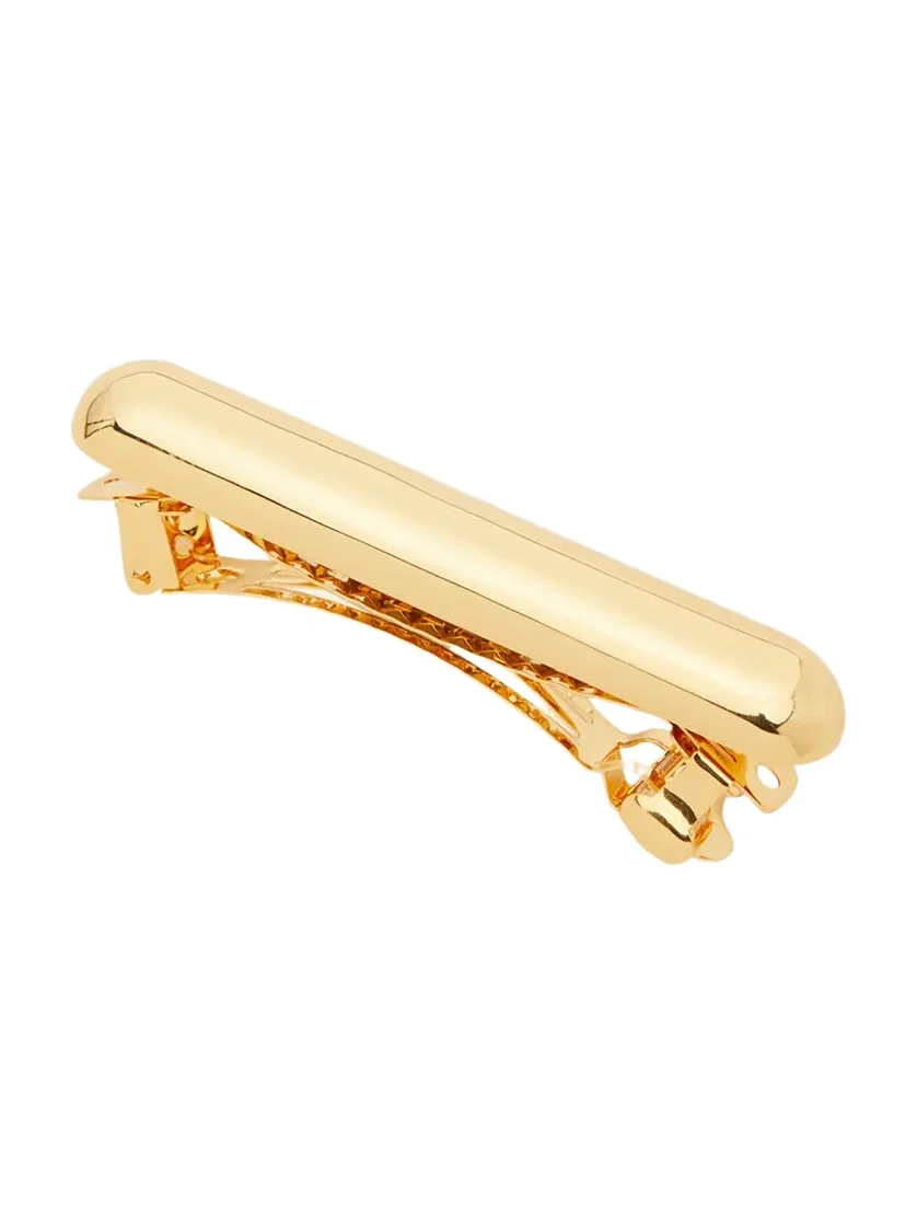 LELET NY Glossy Bar Brass Barrette