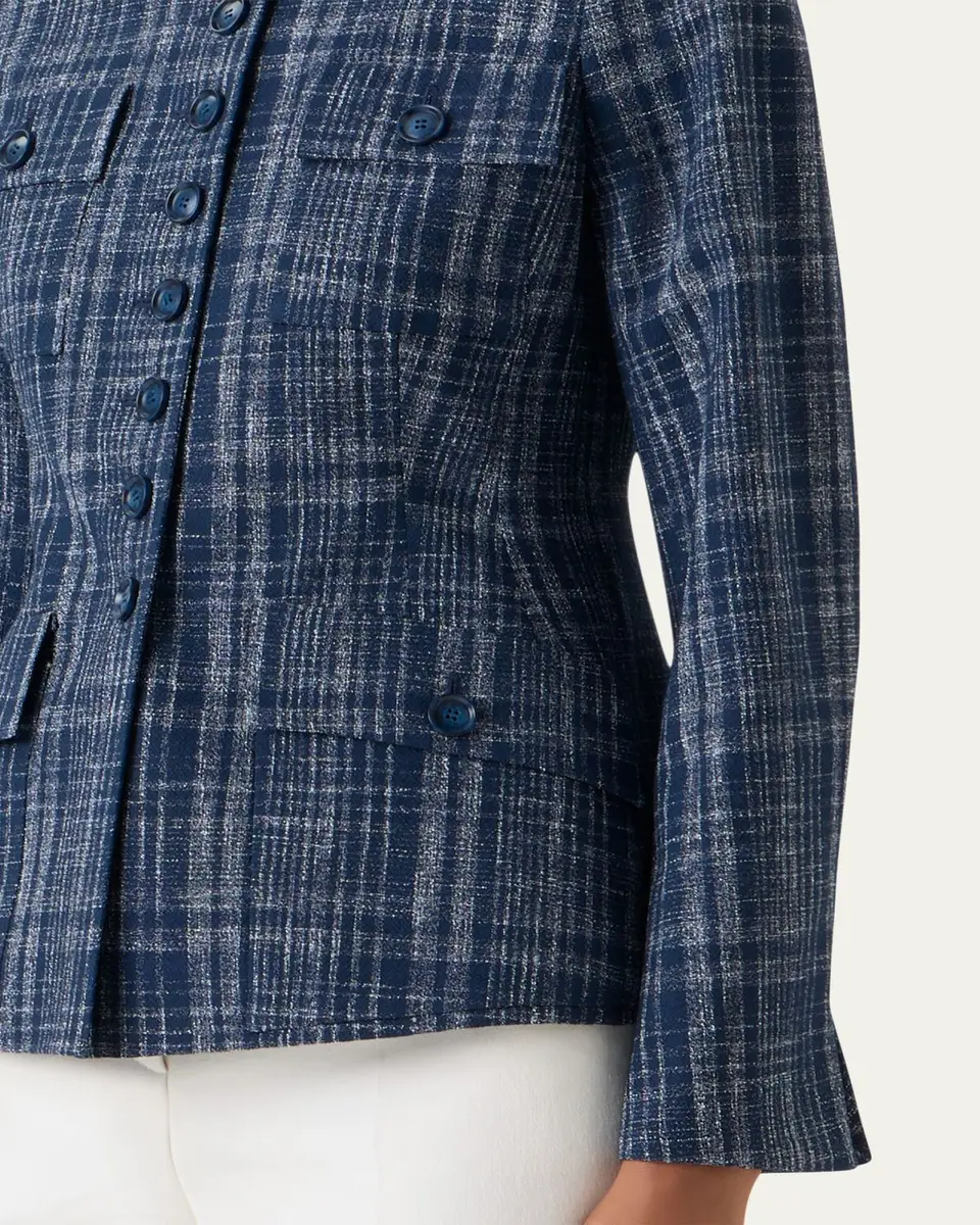 Akris Delia Buttoned Tweed Jacket | Thumbnail 5