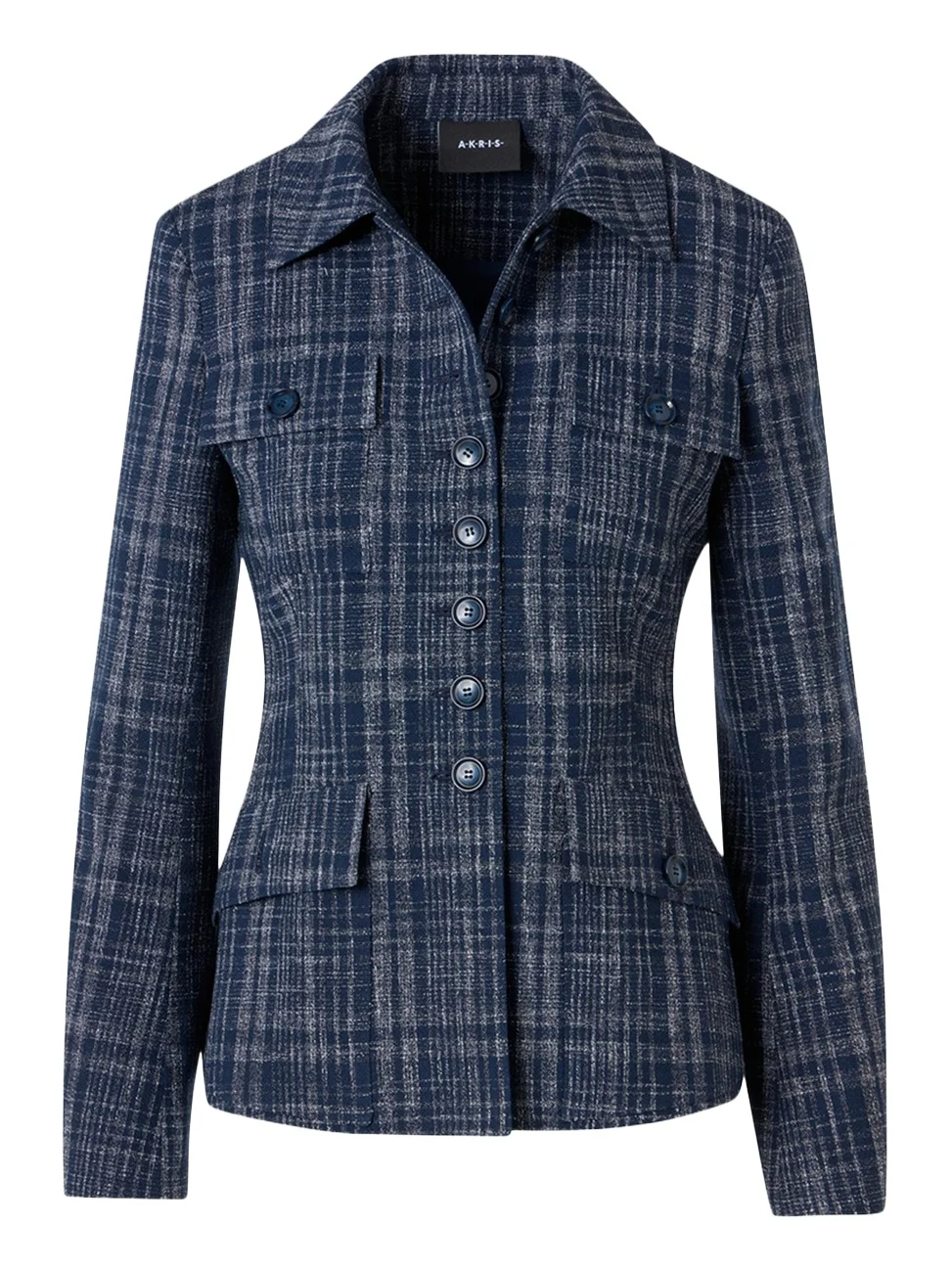 Delia Buttoned Tweed Jacket Delia Buttoned Tweed Jacket