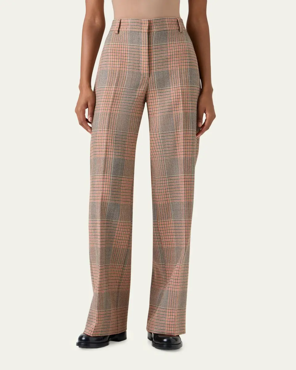 Akris punto Chiaro Glen Check Heavy Wool Twill Pants | Thumbnail 3 Akris punto Chiaro Glen Check Heavy Wool Twill Pants | Thumbnail 3