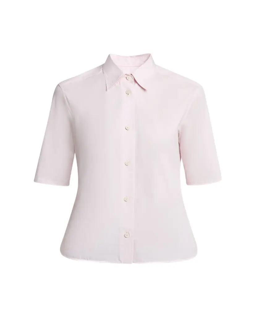 Jil Sander Elbow-Sleeve Slim Button-Down Shirt | Image 1 Jil Sander Elbow-Sleeve Slim Button-Down Shirt | Image 1