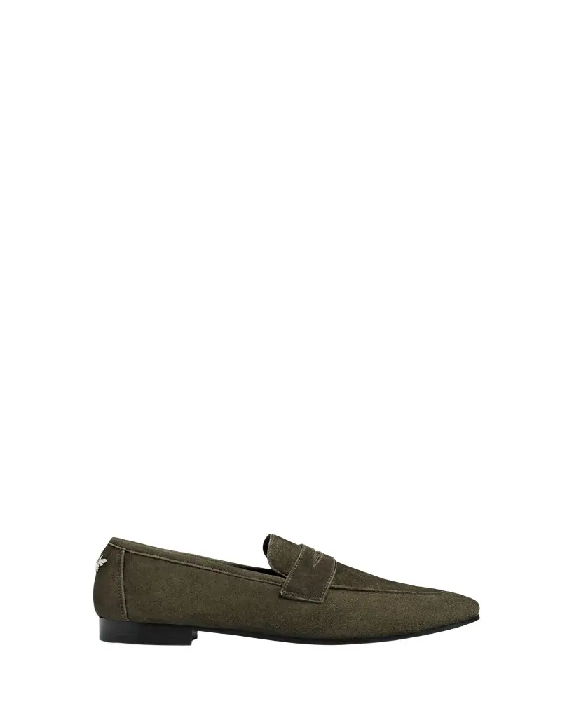 Bougeotte Flaneur Suede Penny Loafers | Image 1 Bougeotte Flaneur Suede Penny Loafers | Image 1