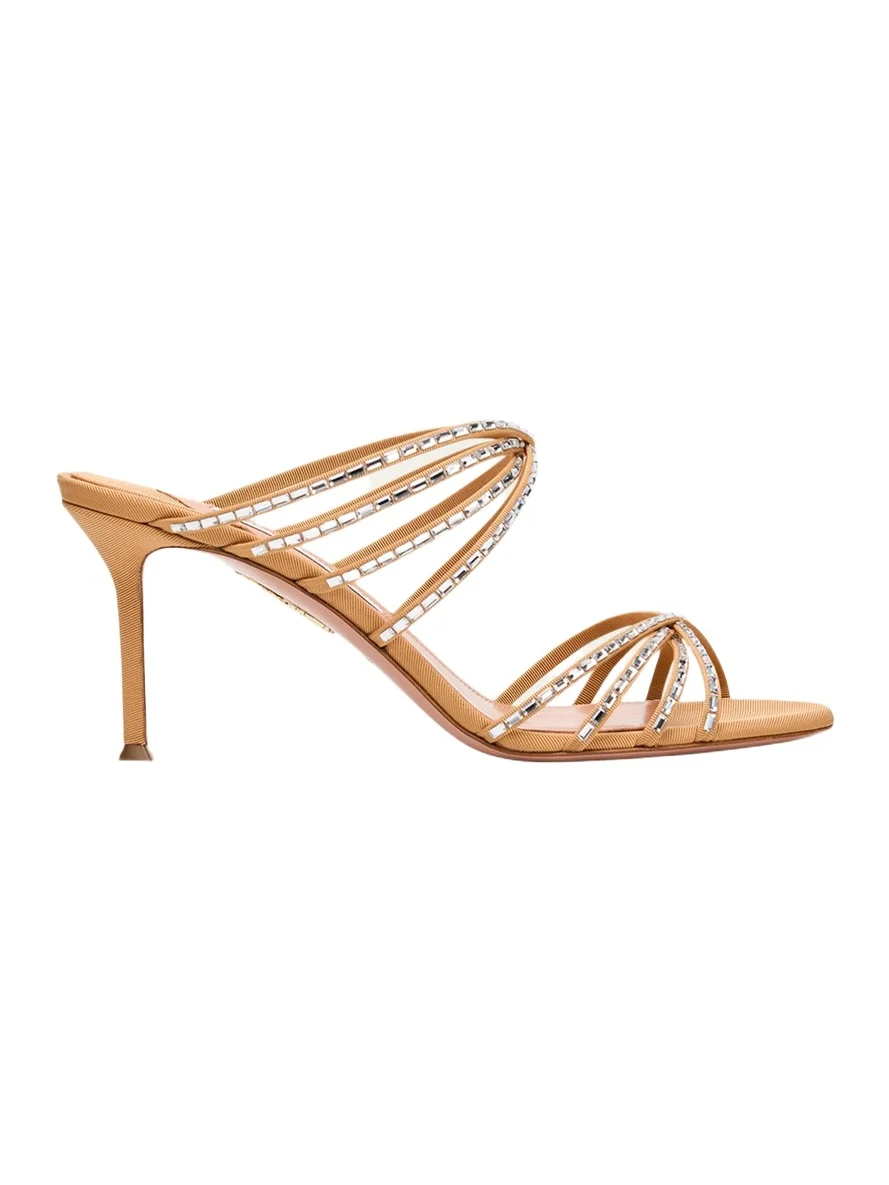 Tell Me Crystal 75mm Grosgrain Sandals Tell Me Crystal 75mm Grosgrain Sandals