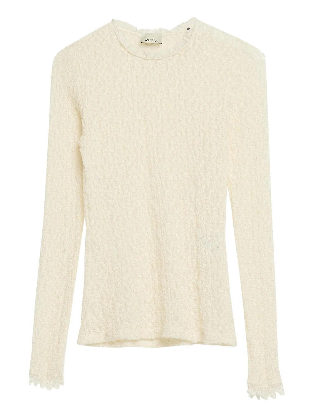 Brany Stretch Lace Long-Sleeve Top