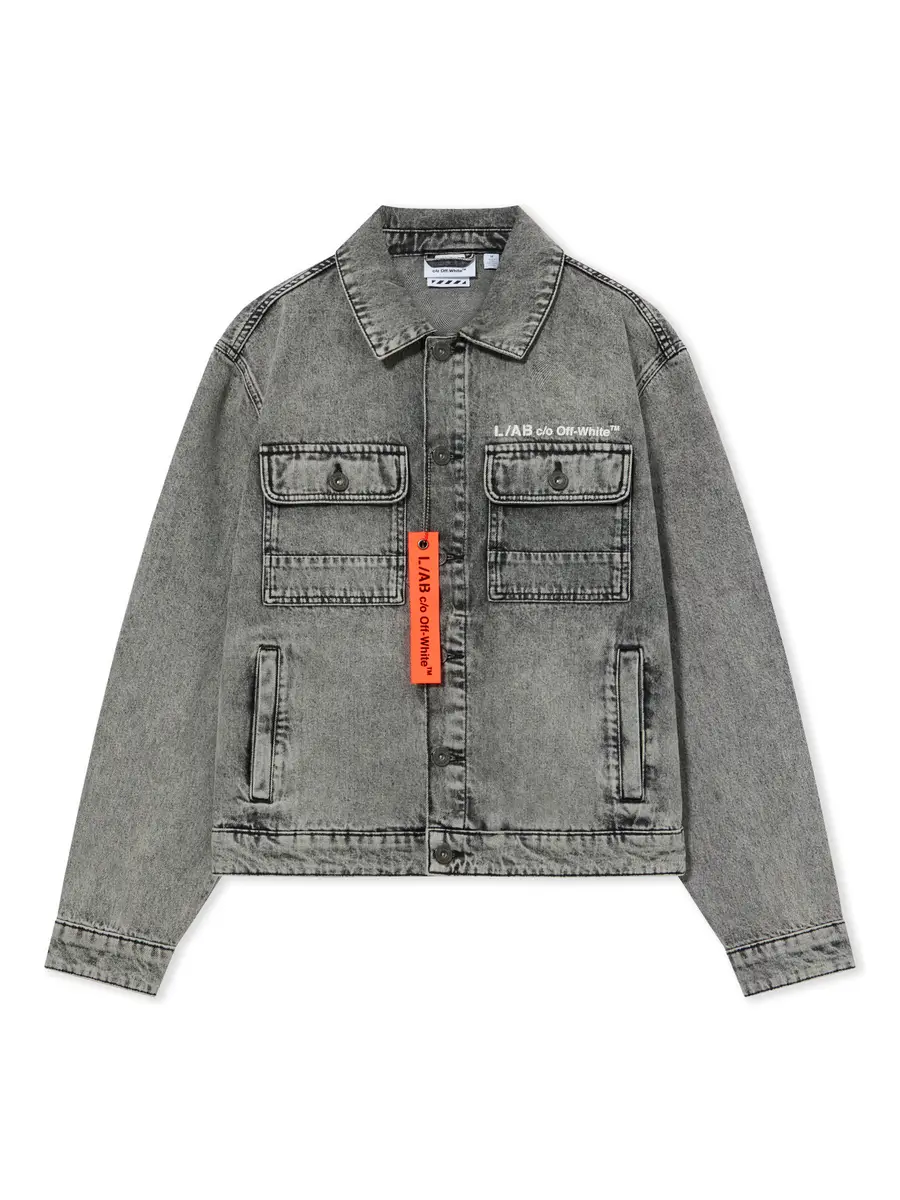 Off-White L/AB Trucker Denim Jacket | Thumbnail 2 Off-White L/AB Trucker Denim Jacket | Thumbnail 2