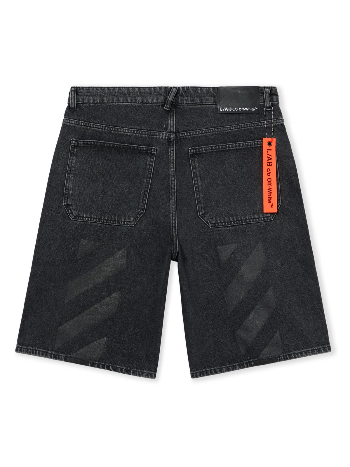 L/AB Diagonal Denim Shorts