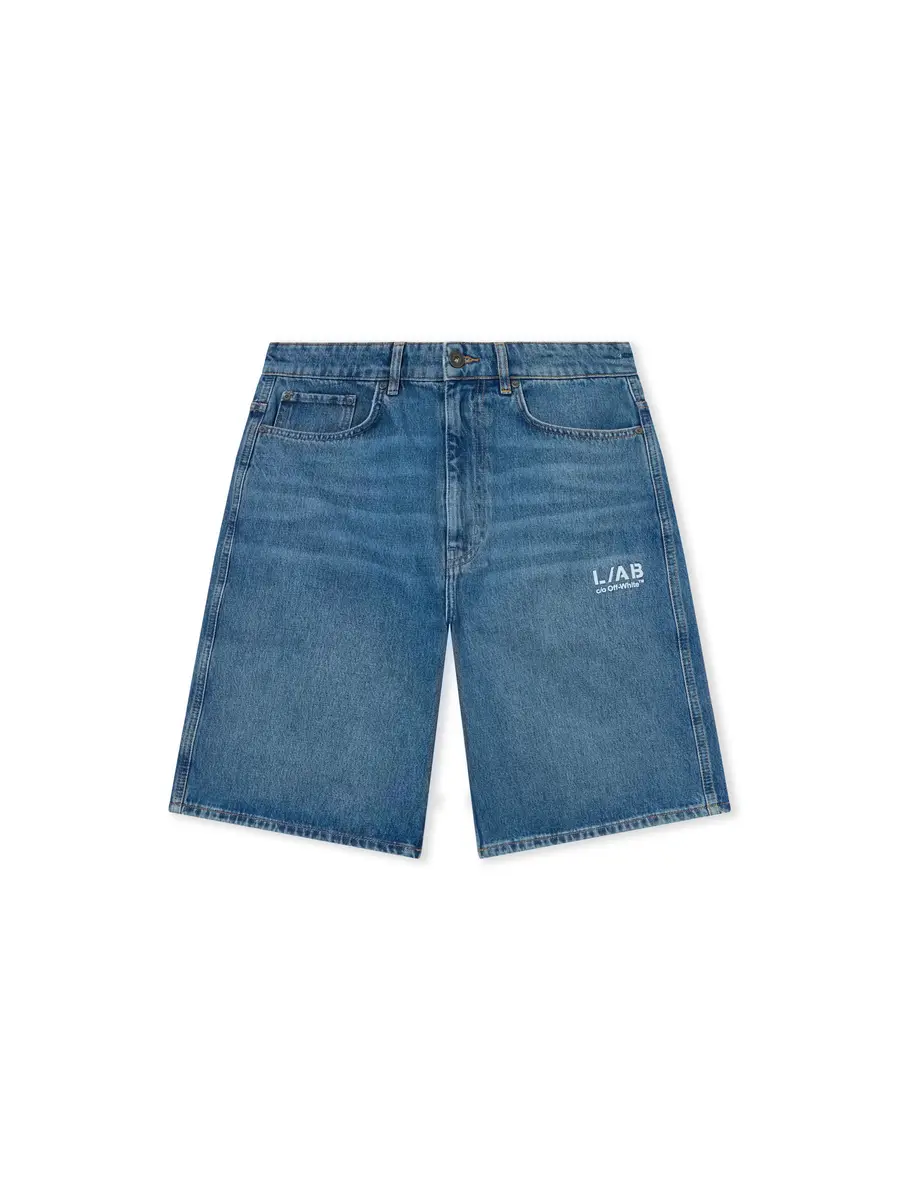 Off-White L/AB Diagonal Denim Shorts | Thumbnail 2 Off-White L/AB Diagonal Denim Shorts | Thumbnail 2