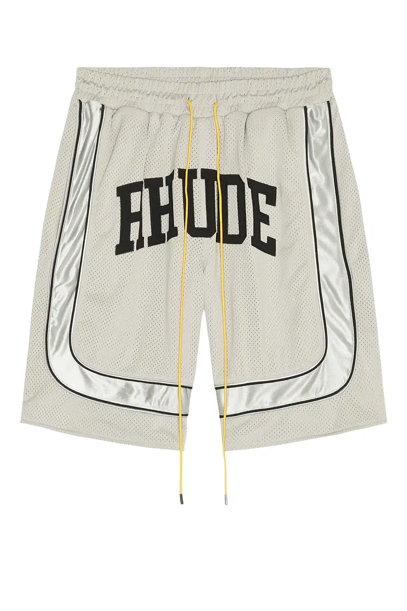 Rhude Baggy Mesh Collegiate Logo Shorts | Thumbnail 5 Rhude Baggy Mesh Collegiate Logo Shorts | Thumbnail 5