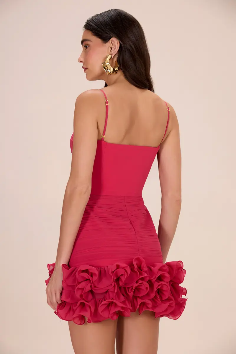 PatBo FLORAL CHIFFON CORSET MINI DRESS | Thumbnail 3 PatBo FLORAL CHIFFON CORSET MINI DRESS | Thumbnail 3