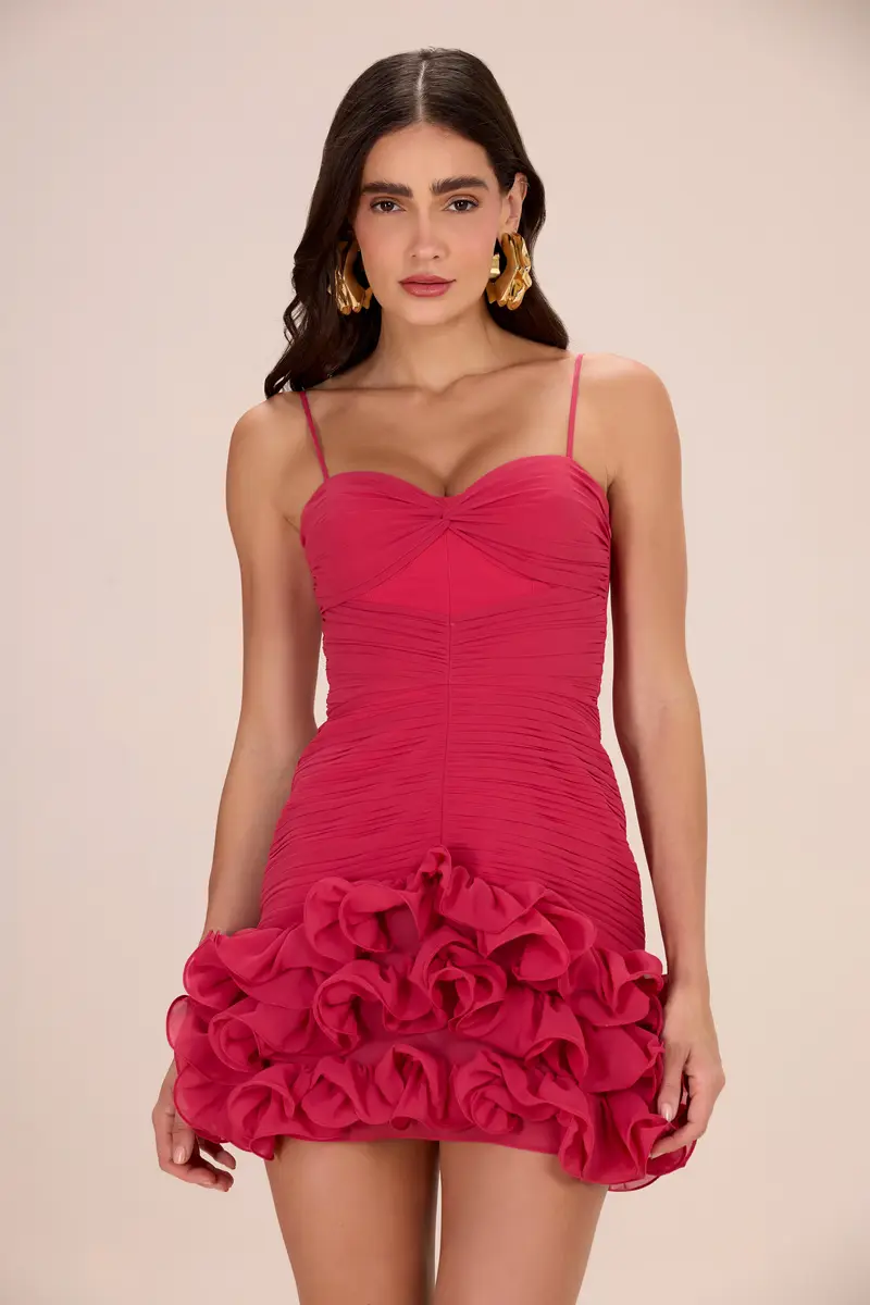 PatBo FLORAL CHIFFON CORSET MINI DRESS | Image 1 PatBo FLORAL CHIFFON CORSET MINI DRESS | Image 1