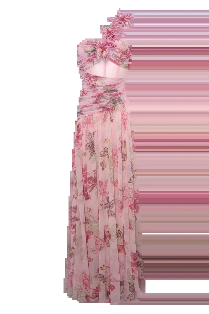 PatBo ORCHID BLOOM CHIFFON CORSET GOWN | Thumbnail 6 PatBo ORCHID BLOOM CHIFFON CORSET GOWN | Thumbnail 6