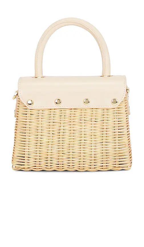 olga berg Elle Wicker Top Handle Bag | Thumbnail 2