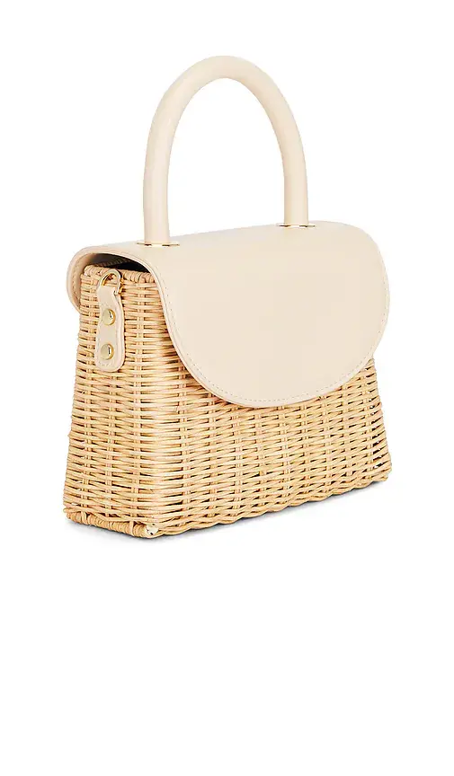 olga berg Elle Wicker Top Handle Bag | Thumbnail 3