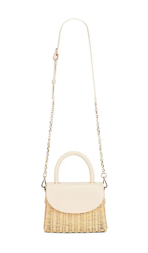 olga berg Elle Wicker Top Handle Bag | Thumbnail 5