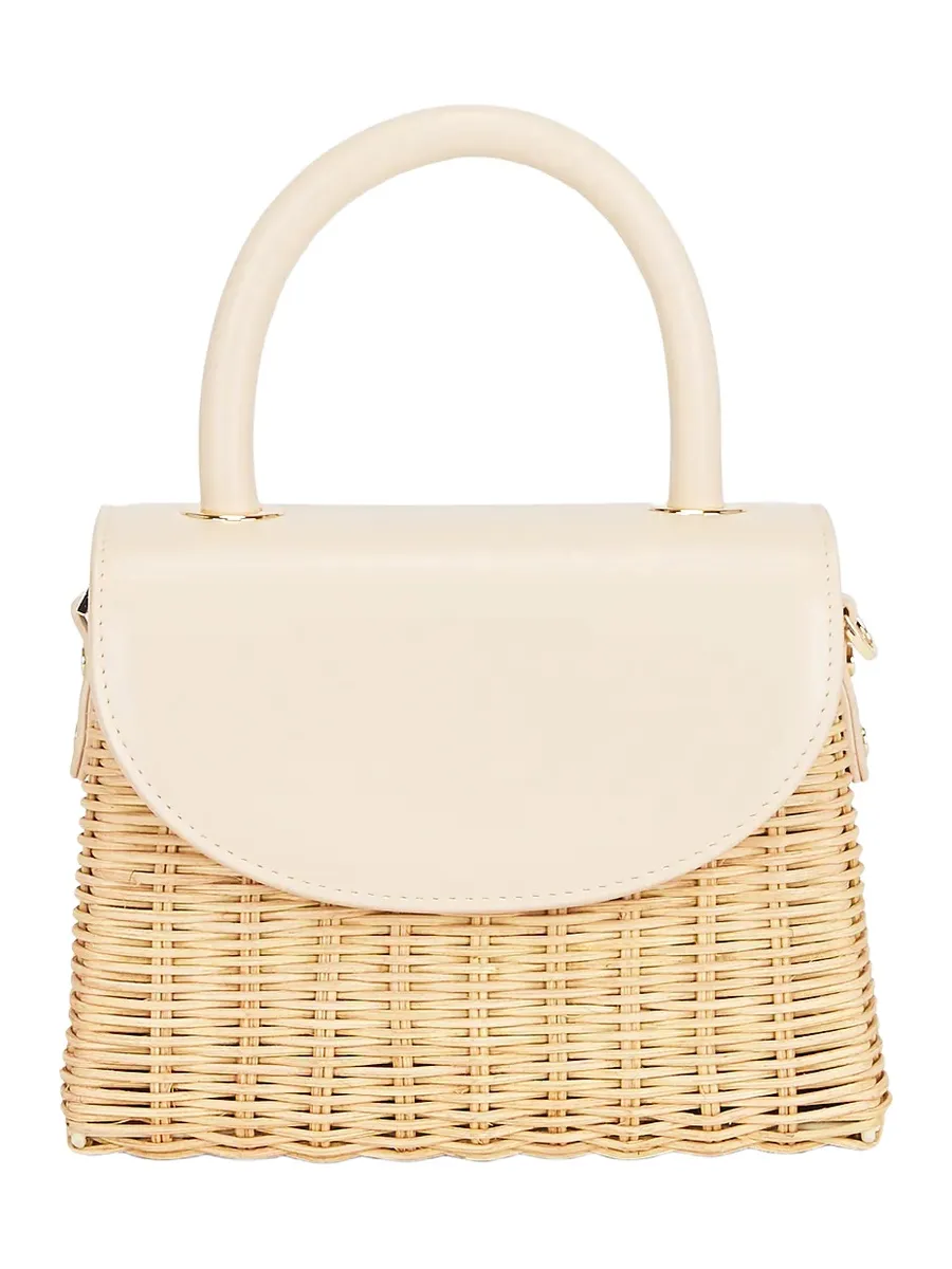 Elle Wicker Top Handle Bag Elle Wicker Top Handle Bag