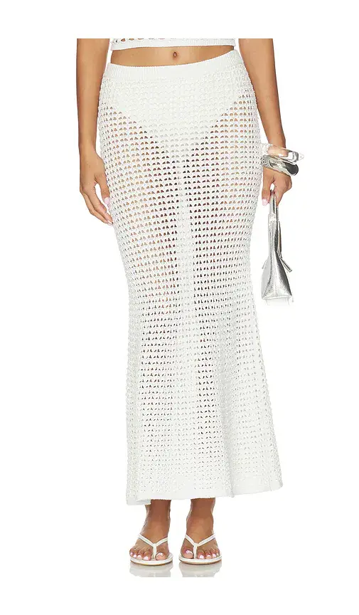 Tularosa Sellia Pointelle Maxi Skirt | Image 1 Tularosa Sellia Pointelle Maxi Skirt | Image 1