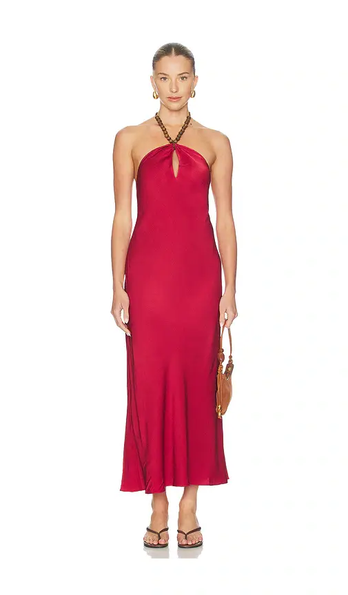 CAMI NYC Giulia Hammered Halter Dress | Image 1 CAMI NYC Giulia Hammered Halter Dress | Image 1