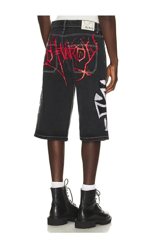 Ed Hardy Crosses Rhinestone Long Shorts | Image 1 Ed Hardy Crosses Rhinestone Long Shorts | Image 1