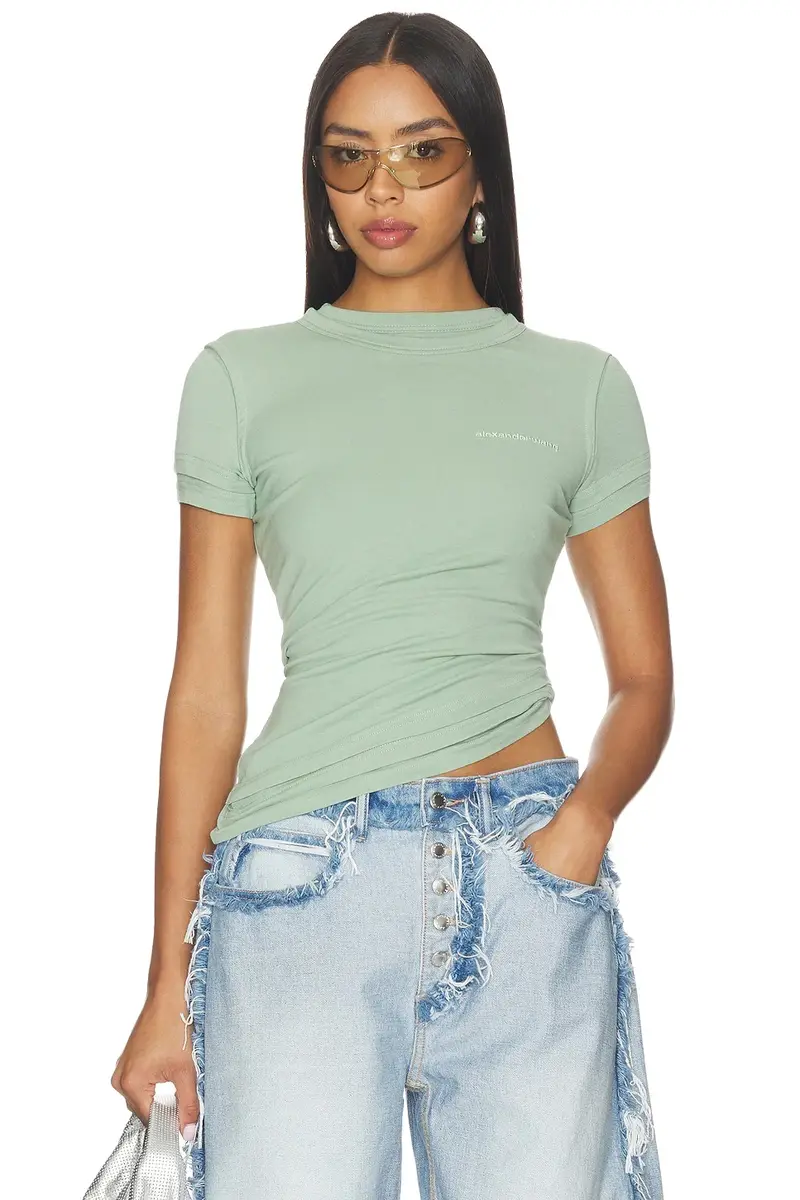Alexander Wang Layered Short Sleeve Top