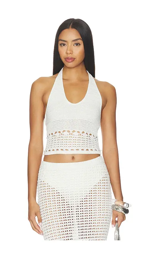 Tularosa Sellia Pointelle Halter Top | Image 1 Tularosa Sellia Pointelle Halter Top | Image 1