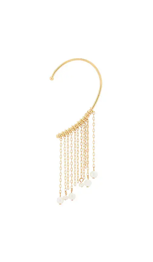 LELET NY Freshwater Pearl Tassel Ear Cuff | Thumbnail 2
