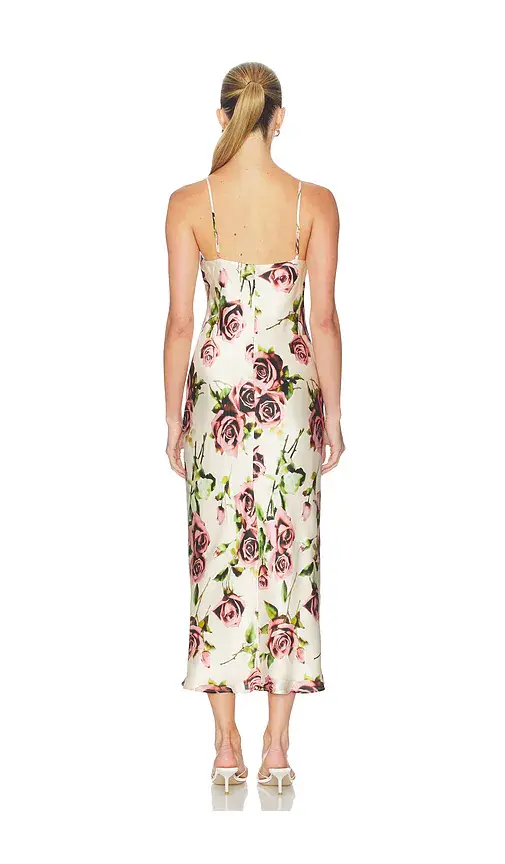 L'Agence Seridie Midi Slip Dress | Thumbnail 3 L'Agence Seridie Midi Slip Dress | Thumbnail 3
