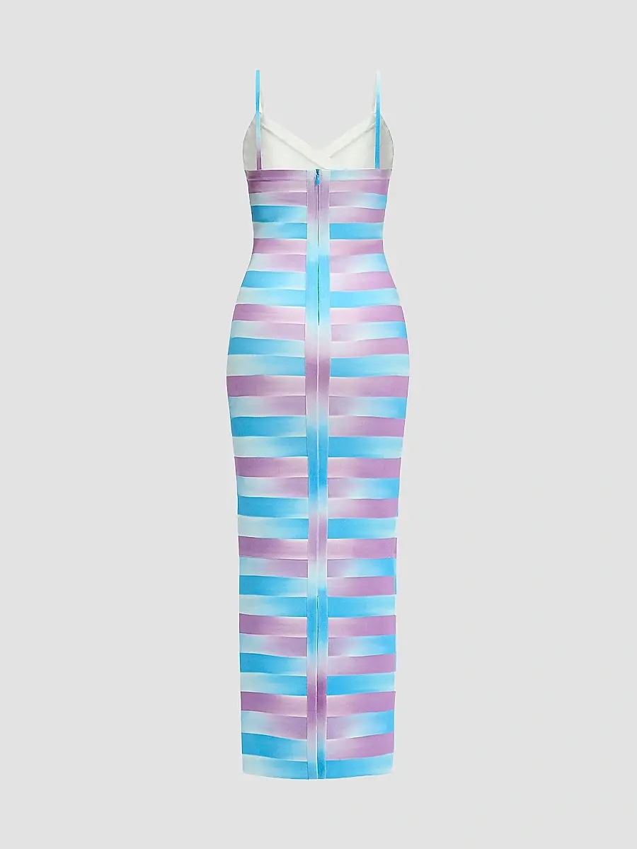 Hervé Léger Women's The Cara Ombré Stripe Gown | Thumbnail 2 Hervé Léger Women's The Cara Ombré Stripe Gown | Thumbnail 2
