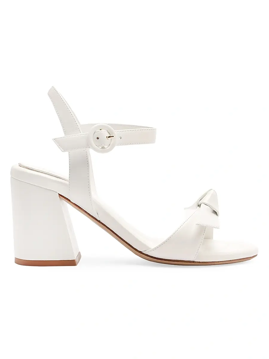 Alexandre Birman Women's Clarita 75MM Flare Bridal Sandals - Pearl White | Image 1 Alexandre Birman Women's Clarita 75MM Flare Bridal Sandals - Pearl White | Image 1