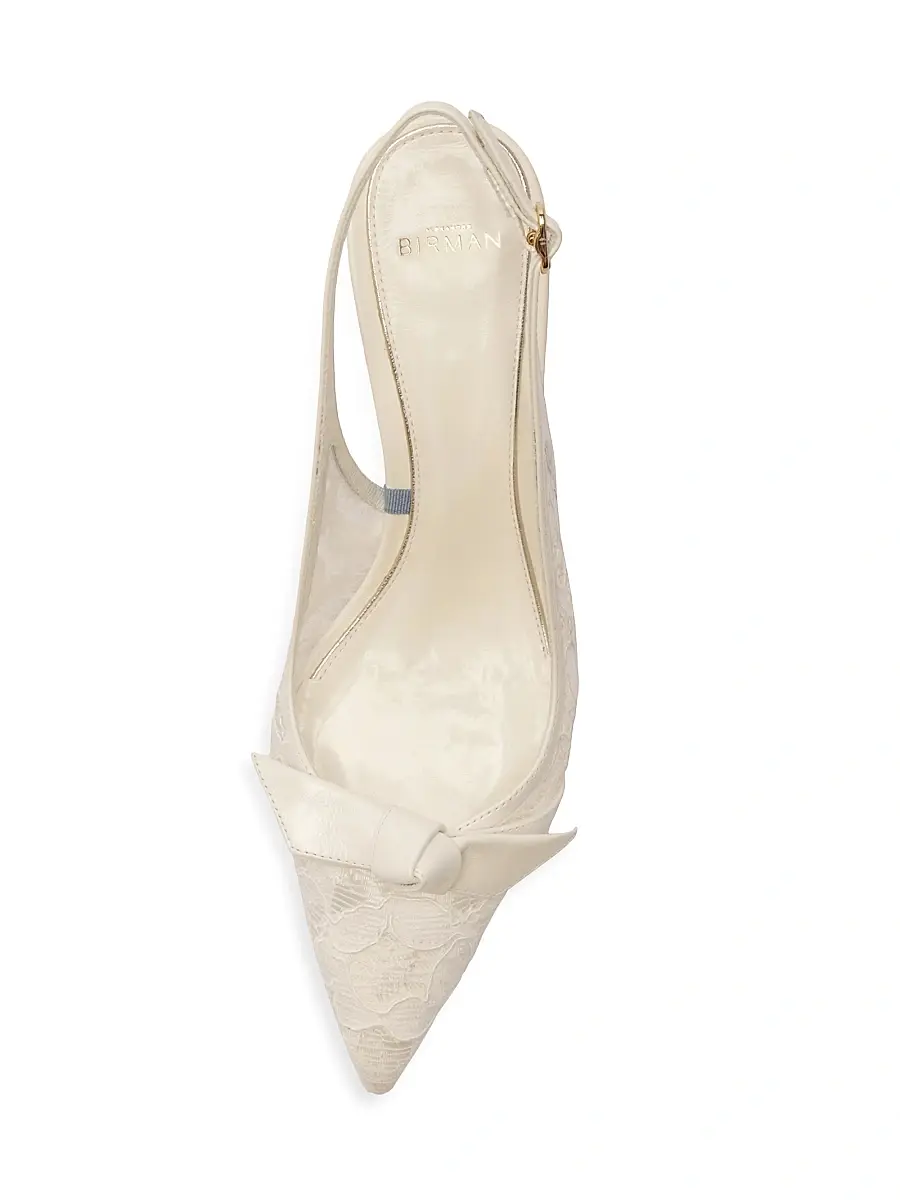 Alexandre Birman Women's Clarita Classic 60MM Lace Slingback Pumps | Thumbnail 7 Alexandre Birman Women's Clarita Classic 60MM Lace Slingback Pumps | Thumbnail 7
