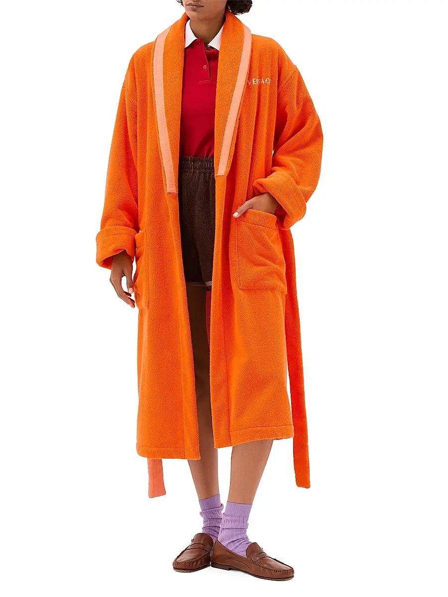 Versace Men's Jacquard Medusa Terry Robe | Thumbnail 2