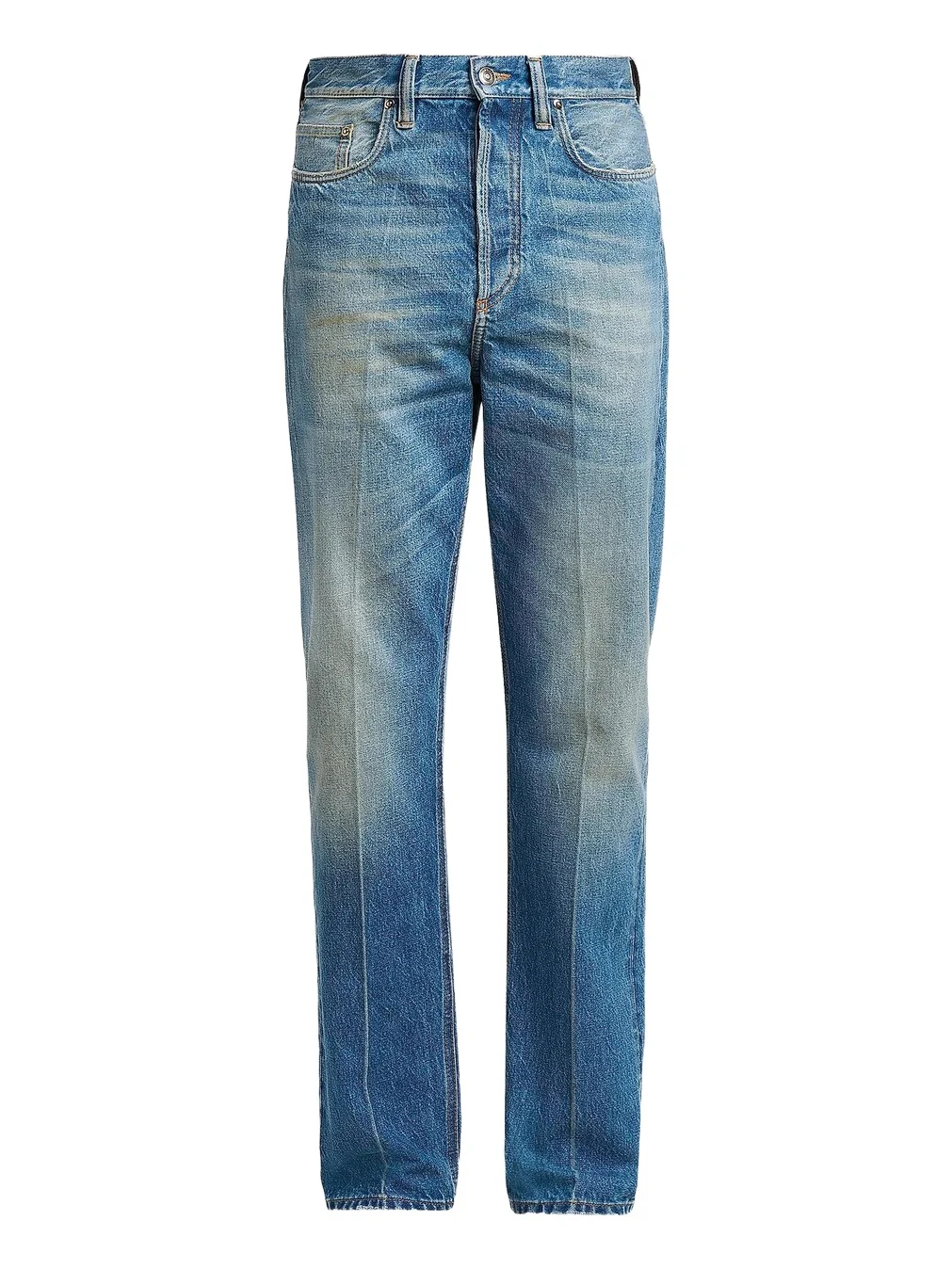 Men's Straight-Leg Stone-Washed Jeans Men's Straight-Leg Stone-Washed Jeans