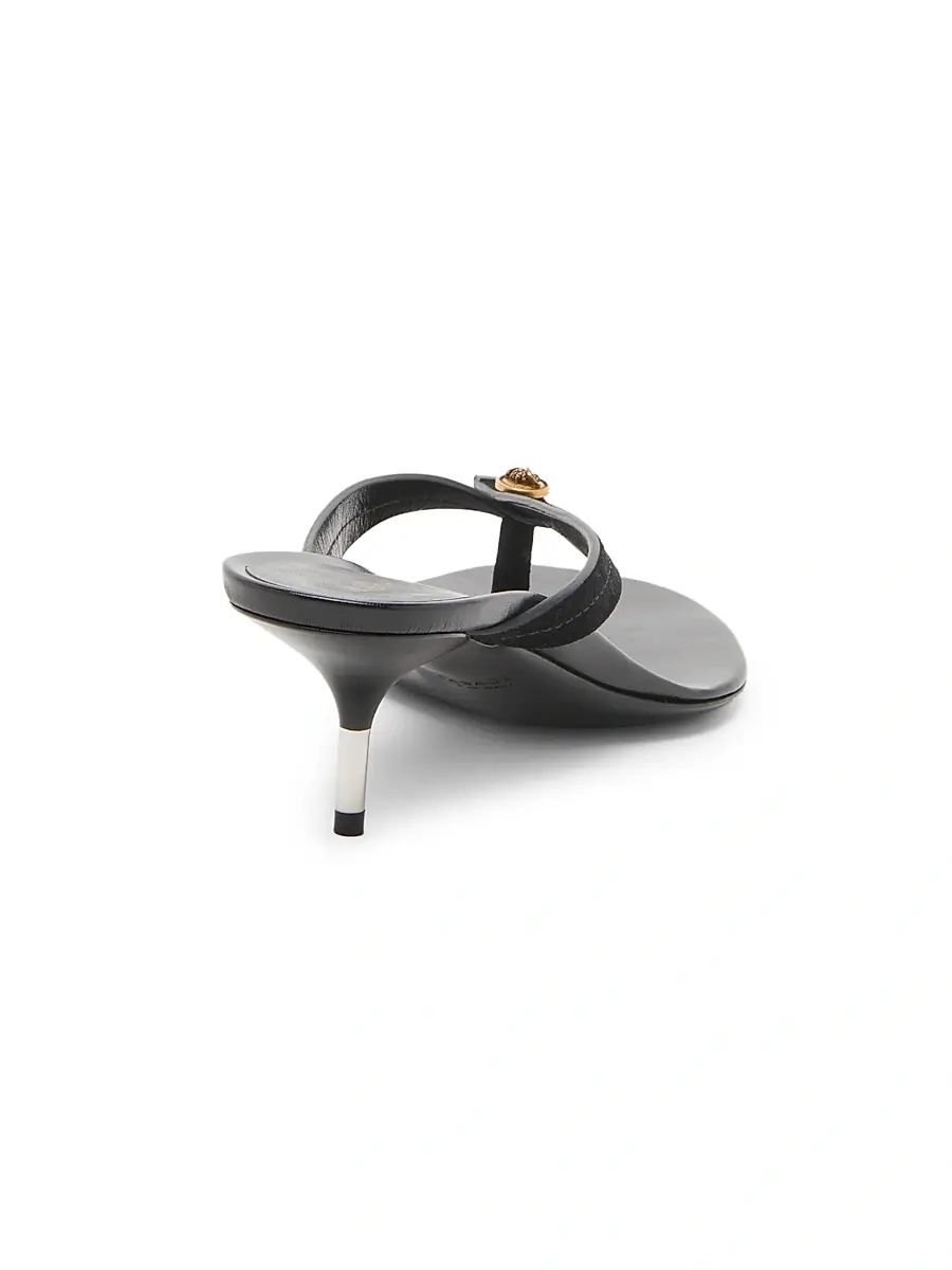 Versace Women's 50MM Medusa Leather Sandals | Thumbnail 3 Versace Women's 50MM Medusa Leather Sandals | Thumbnail 3