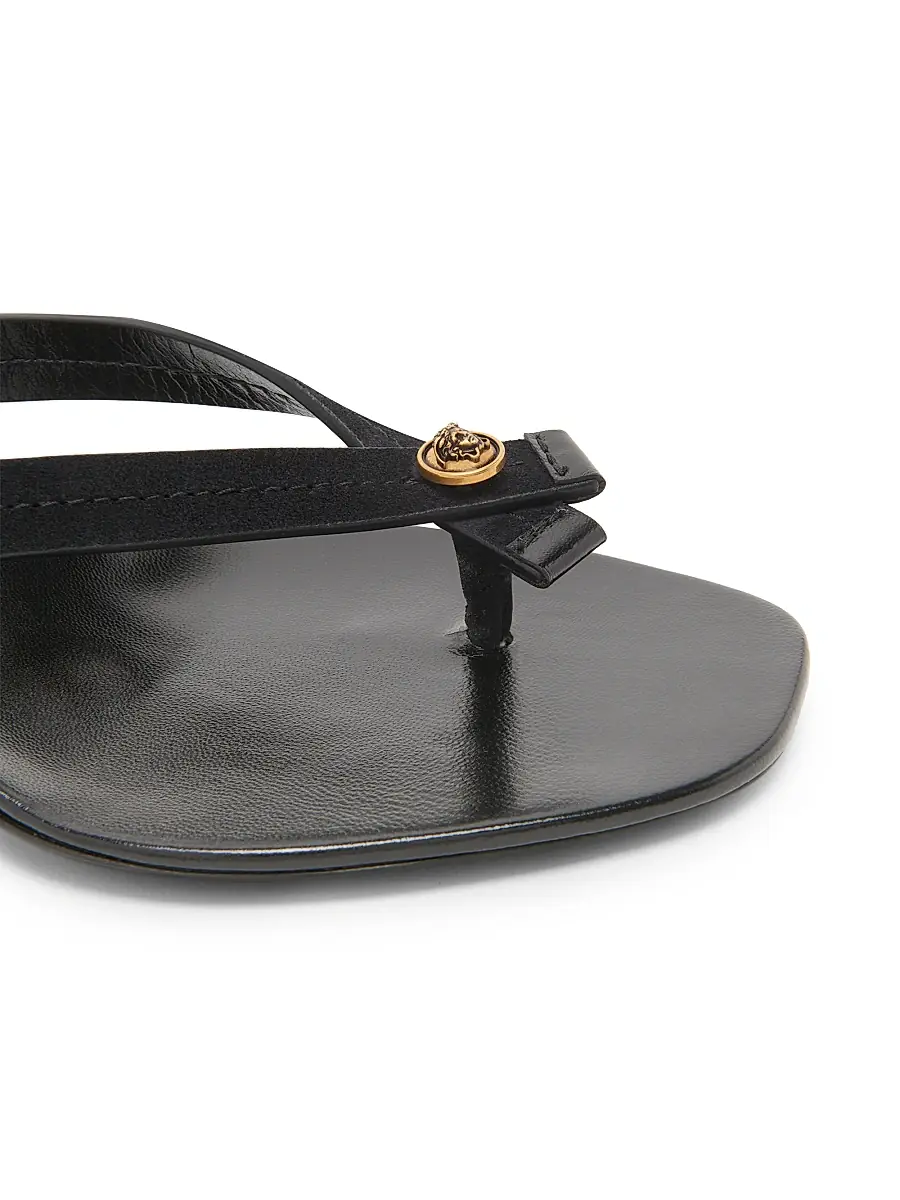 Versace Women's 50MM Medusa Leather Sandals | Thumbnail 5 Versace Women's 50MM Medusa Leather Sandals | Thumbnail 5