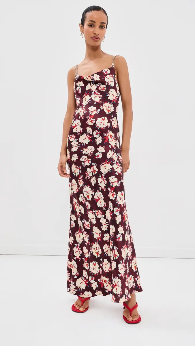 Rabanne Floral Silk Dress | Thumbnail 2 Rabanne Floral Silk Dress | Thumbnail 2