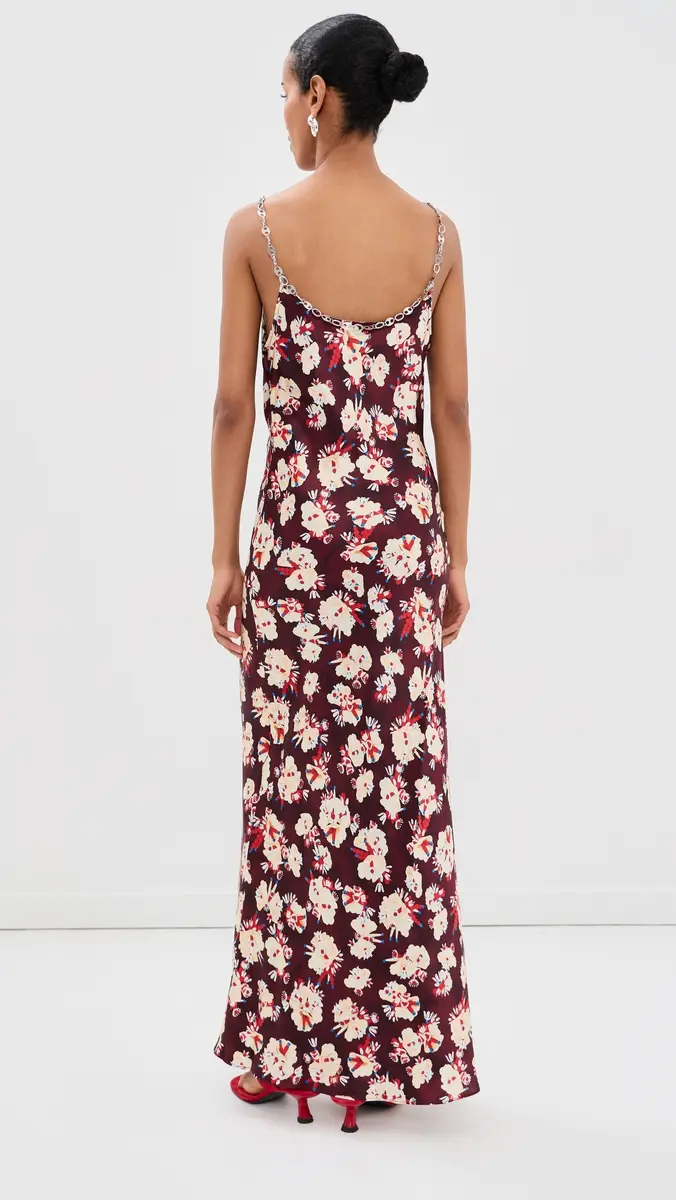 Rabanne Floral Silk Dress | Thumbnail 3 Rabanne Floral Silk Dress | Thumbnail 3