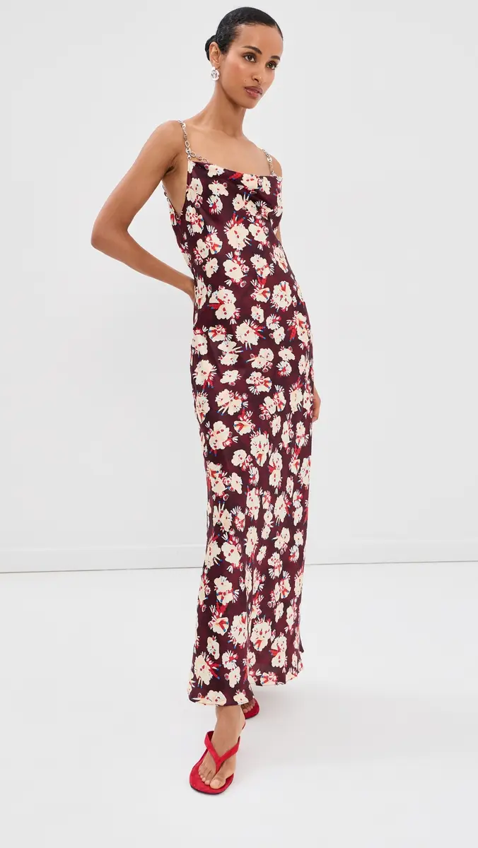 Rabanne Floral Silk Dress | Thumbnail 5 Rabanne Floral Silk Dress | Thumbnail 5