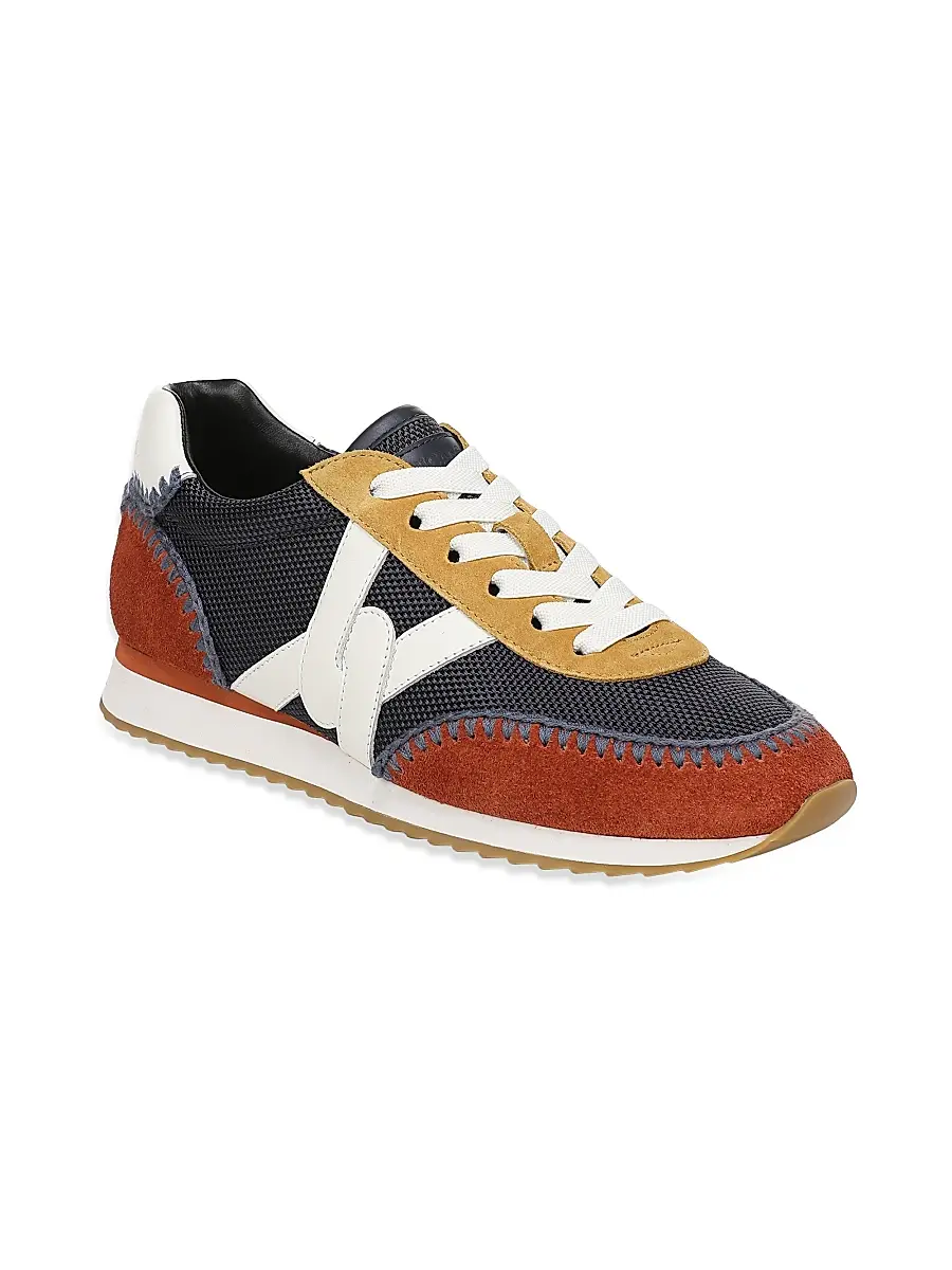 Veronica Beard Women's Penrose 25MM Whipstitch Colorblocked Sneakers | Thumbnail 2