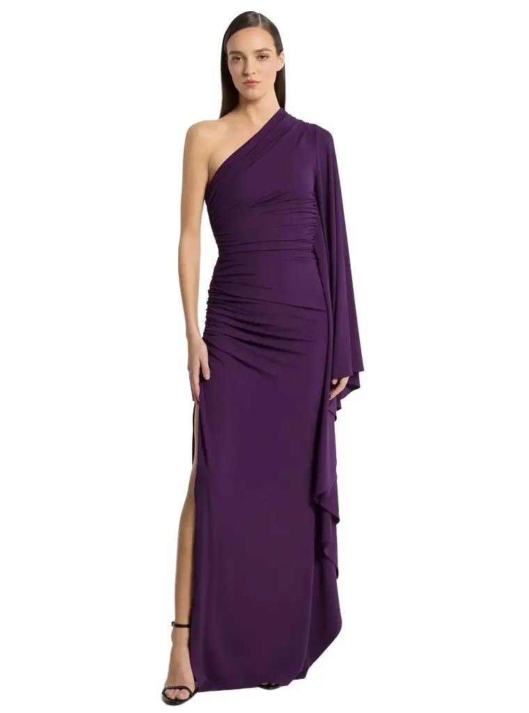 Michael Kors Collection Draped Matte Jersey One-Shoulder Gown | Image 1 Michael Kors Collection Draped Matte Jersey One-Shoulder Gown | Image 1